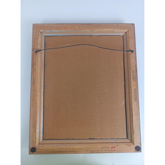 Old Man Holding His Glasses Framed Pencil Portrait Unknown Artist - Picture 7 of 10